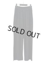 【mustang alley×URU】Cotton Waffle Thermal Pants(別注BK/別注ブラック)