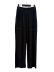 画像1: 【mustang alley×URU】Cotton Waffle Thermal Pants(別注BK/別注ブラック) (1)