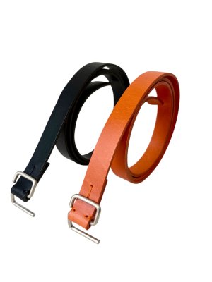 画像1: 【NL】Still 1.2/ Orange&BK(Vegetable Tannin Cow Leather/ Belt)