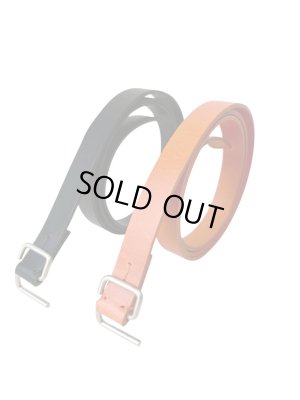 画像1: 【NL】Still 1.2/ Orange&BK(Vegetable Tannin Cow Leather/ Belt)
