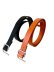 画像1: 【NL】Still 1.2/ Orange&BK(Vegetable Tannin Cow Leather/ Belt) (1)