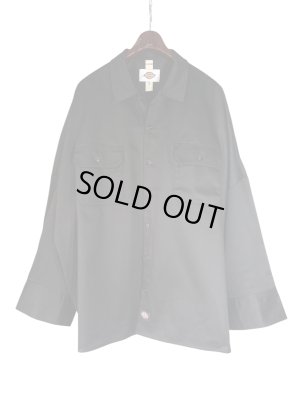 画像1: 【SHINYA KOZUKA】Giant Work Shirt with DICKIES-Dawn BK/ブラック