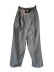 画像1: 【HEALTH】Easy Pants(鼠/ Polymide-Deadstock fabric Made in ITALY) (1)