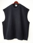 画像1: 【mustang alley】×【URU】Over Knit Vest-別注ブラック