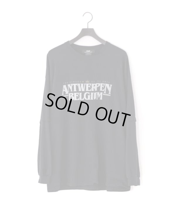 画像1: 【ESSAY】Cut Up Long Layer T-Shirt-BK/Atwerpen(ブラック)