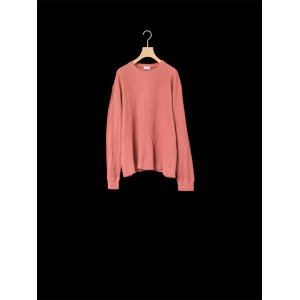 画像: 【URU】Cotton Waffle Thermal Crew(Orange/ オレンジ)