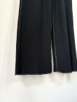 画像3: 【mustang alley×URU】Cotton Waffle Thermal Pants(別注BK/別注ブラック)