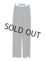 画像: 【mustang alley×URU】Cotton Waffle Thermal Pants(別注BK/別注ブラック)