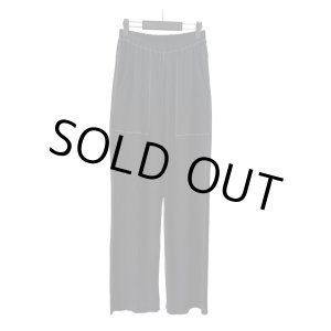 画像: 【mustang alley×URU】Cotton Waffle Thermal Pants(別注BK/別注ブラック)