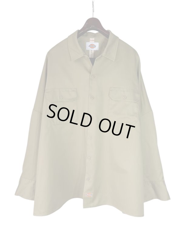画像1: 【SHINYA KOZUKA】Giant Work Shirt with DICKIES-Khaki/カーキ