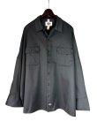 画像1: 【SHINYA KOZUKA】Giant Work Shirt with DICKIES-Charcoal/チャコール