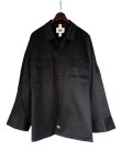 画像1: 【SHINYA KOZUKA】Giant Work Shirt with DICKIES-Dawn BK/ブラック