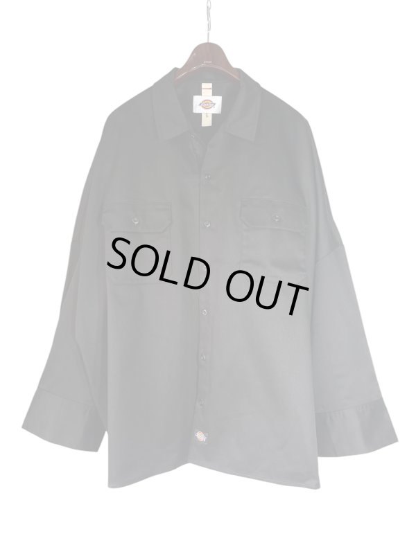 画像1: 【SHINYA KOZUKA】Giant Work Shirt with DICKIES-Dawn BK/ブラック