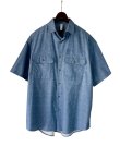 画像1: 【HEALTH】Summer Shirt(青藤/ Printed Cotton -Deadstock fabric Made in JAPAN)