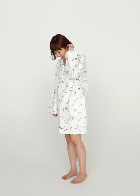 画像: 【NOWHAW】“daylong”pajama(セットアップ)#Yuki MIKAMI-ホワイト