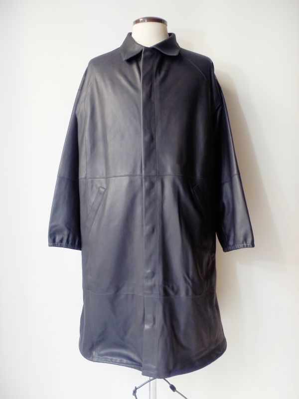 画像: 【AUGUSTE】Leather Long Coat‐ブラック