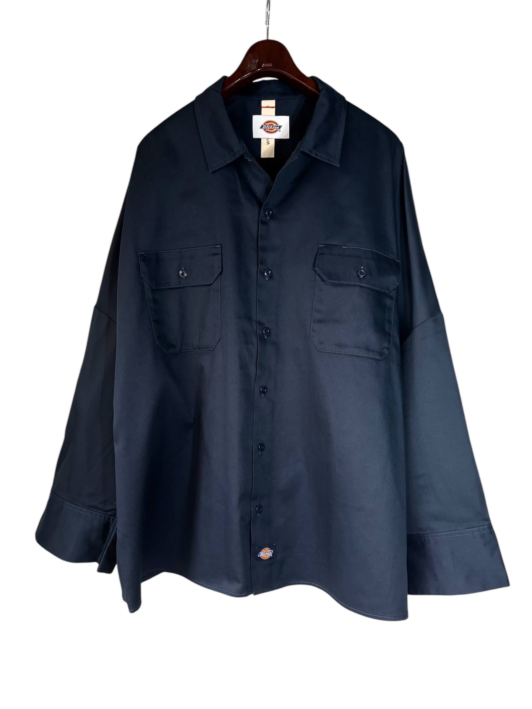 画像1: 【SHINYA KOZUKA】Giant Work Shirt with DICKIES-Daybreak Navy/ネイビー