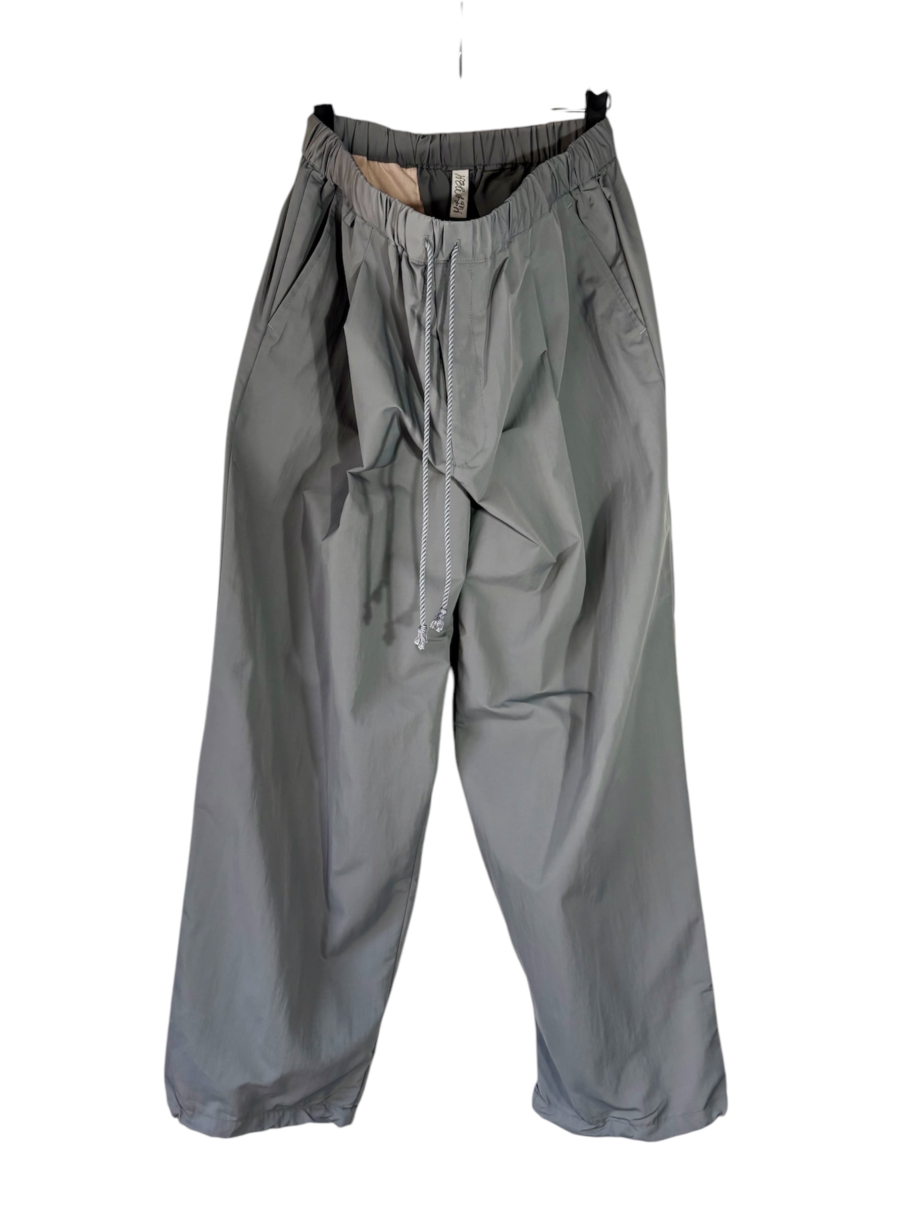 画像1: 【HEALTH】Easy Pants(鼠/ Polymide-Deadstock fabric Made in ITALY)